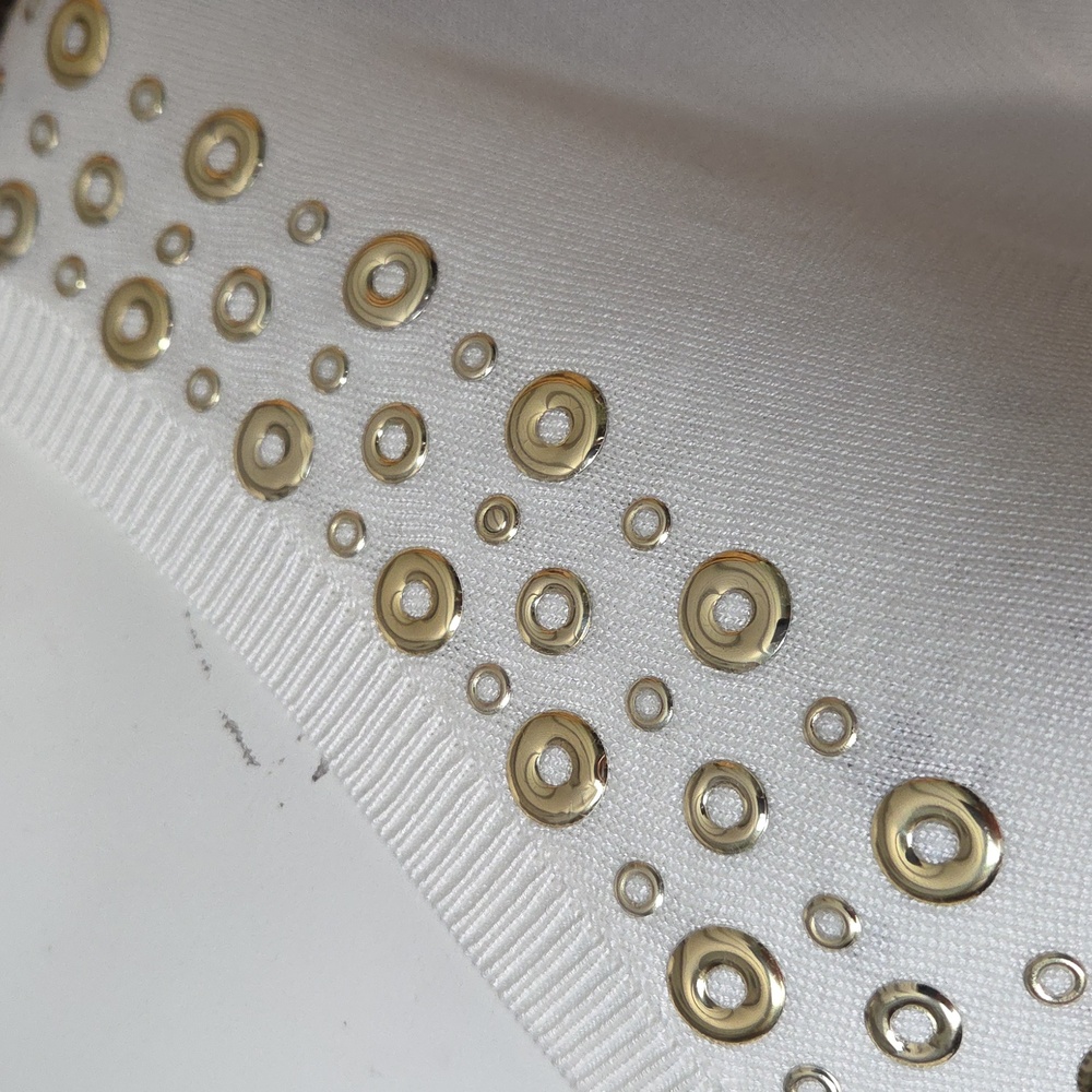 NWT! Ruby Rd Gold Rivet Sweater - Picture 6 of 11